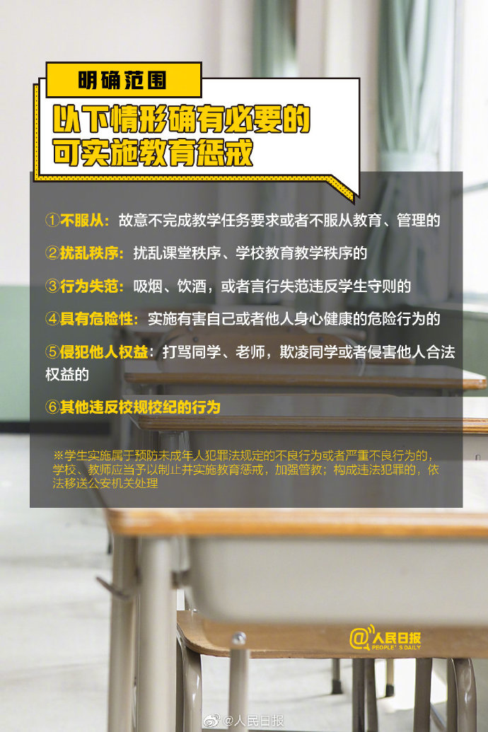 教育惩戒新规3月1日起实施